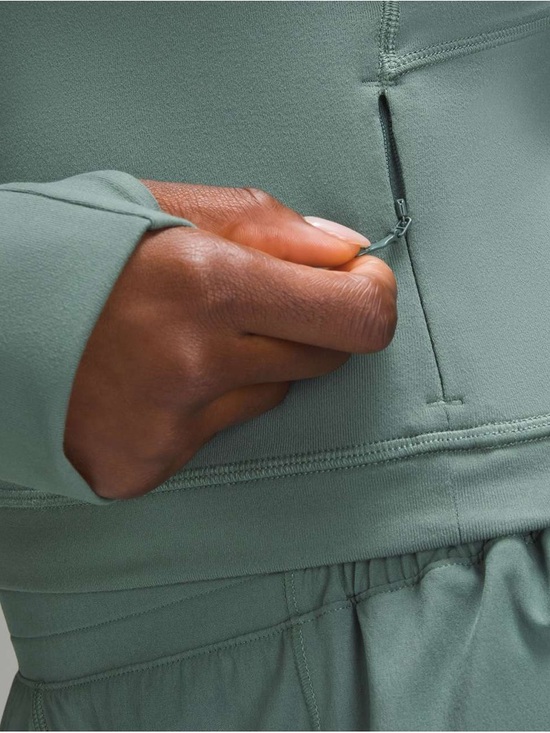 Lululemon Its Rulu Run Cropped Half Zip Size 8 - Picture 13 of 13